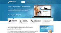 Desktop Screenshot of edgeweb.se
