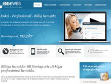 Tablet Screenshot of edgeweb.se